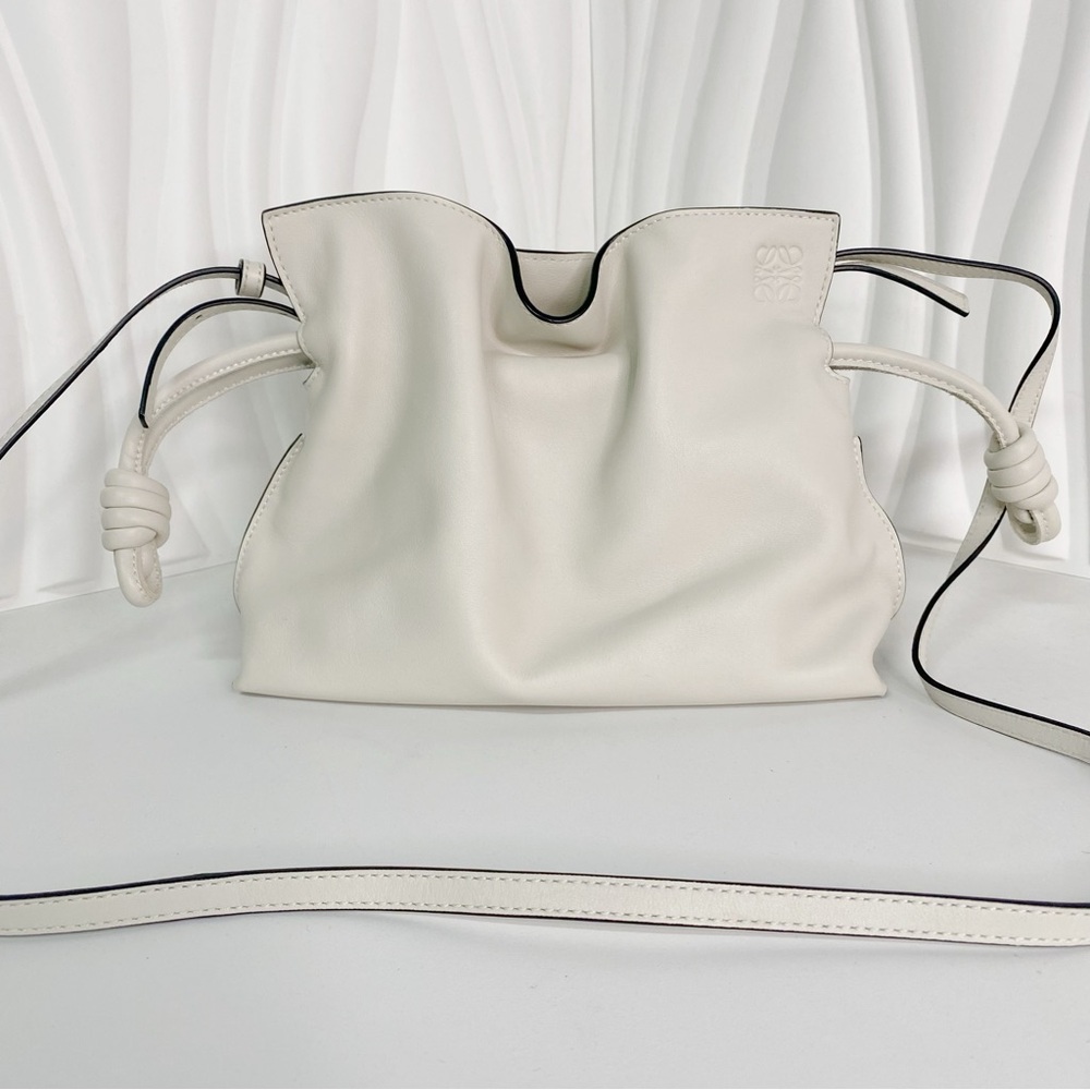 Loewe Flamenco Mini Shoulder Bag White